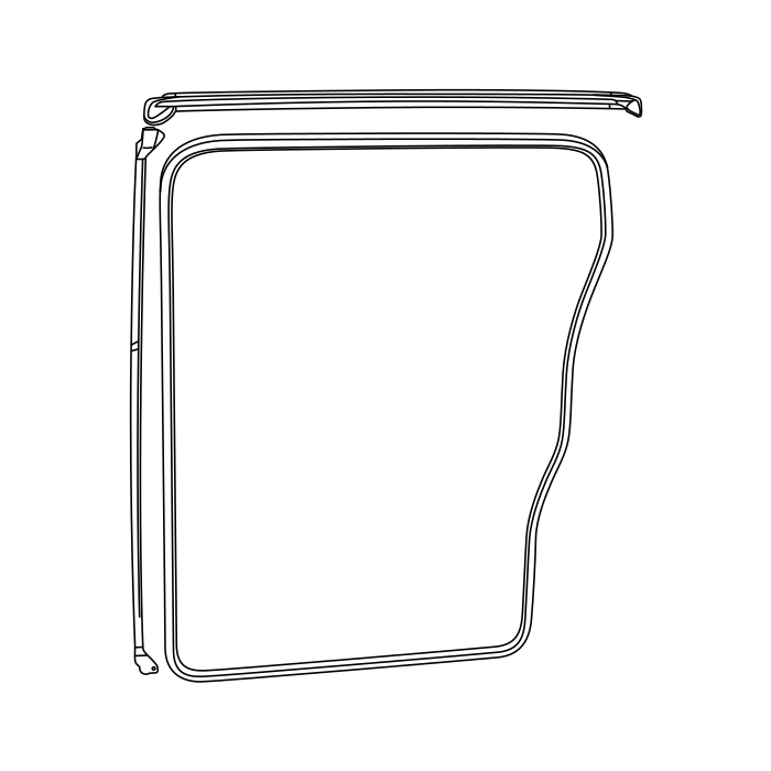 Genuine Maxus C00004931 Weatherstrip-panel Side Door Door Frame - technical drawing
