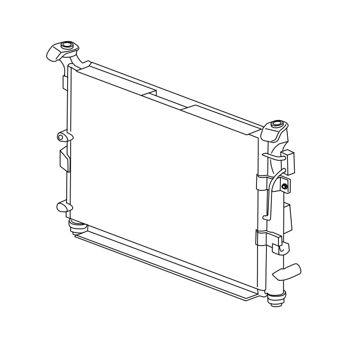Genuine Maxus C00005193 Radiator Assembly - technical drawing