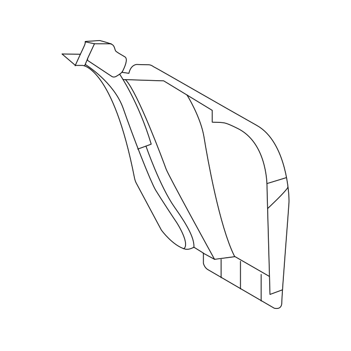 Genuine Maxus C00006561 Panel-rear Wheelhouse - technical drawing