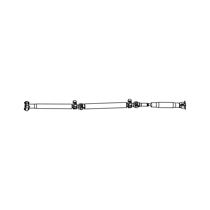 Genuine Maxus C00008475 Assembly-propeller Shaft - technical drawing