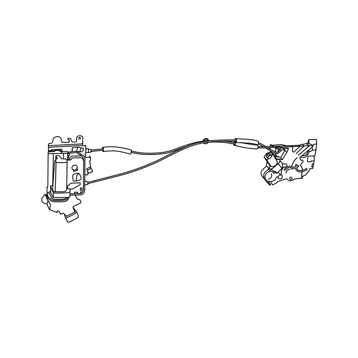 Genuine Maxus C00010200 Latch Assembly-sliding Door Primary - technical drawing