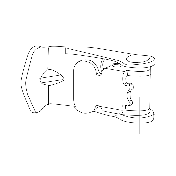 Genuine Maxus C00012874 Block-rear Door Chk(body) - technical drawing