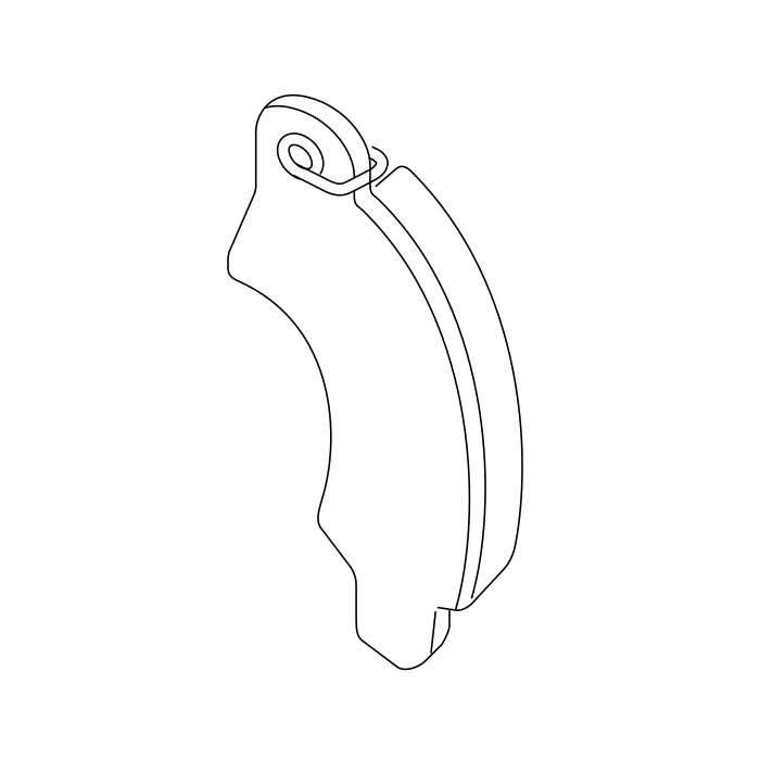Genuine Maxus C00013531 Section-rear Brake Facing - technical drawing