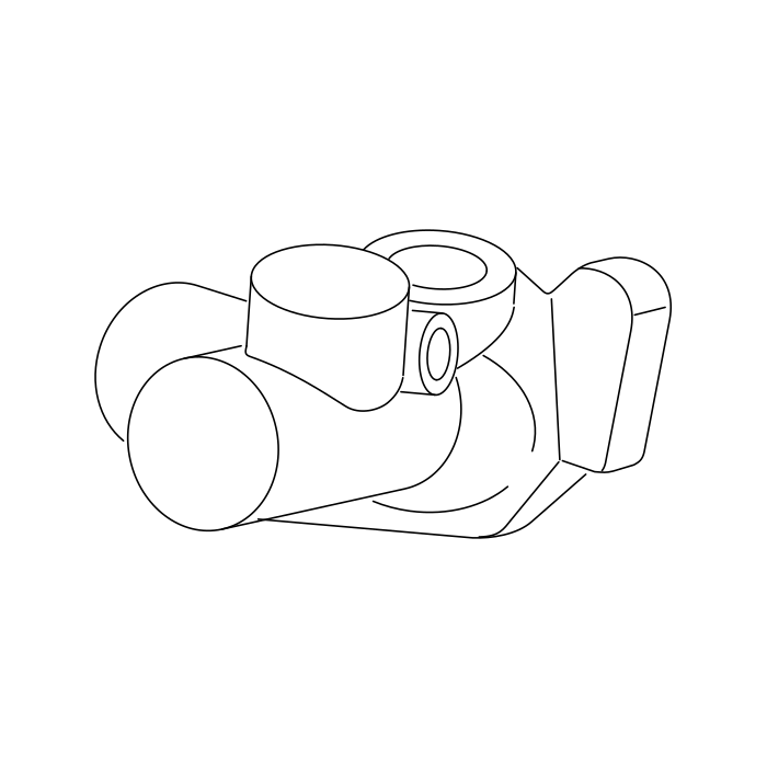 Genuine Maxus C00013547 Master Cylinder & Reservoir - technical drawing