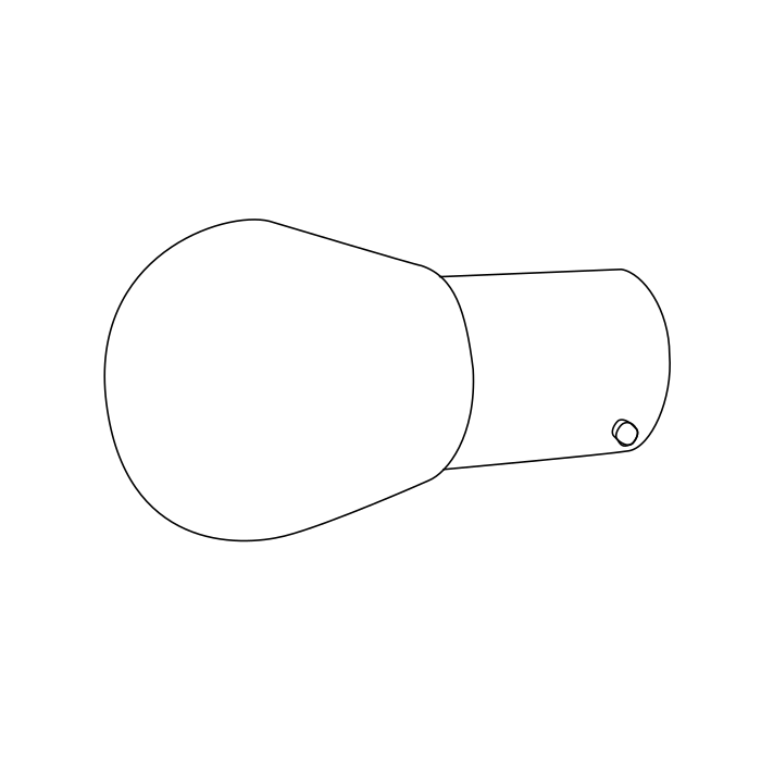 Genuine Maxus C00013590 Bulb-rear Turn Signal - technical drawing