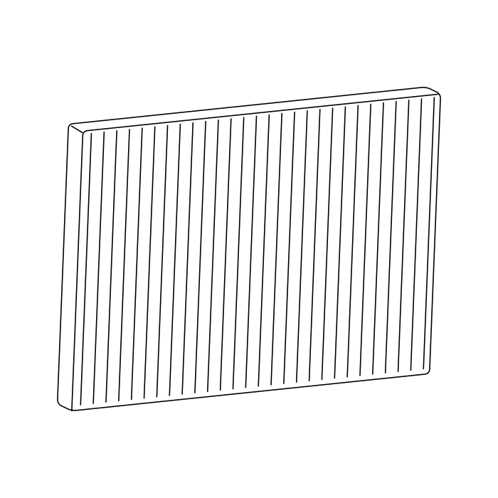 Genuine Maxus C00013619 Filter-front Air Conditioning - technical drawing