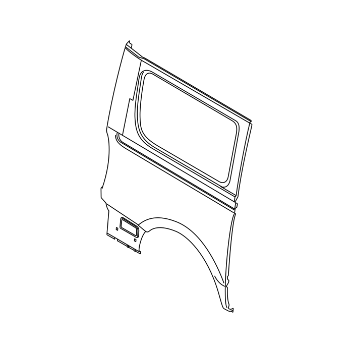 Genuine Maxus C00013746 Panel-rear Side Panel Outer - technical drawing