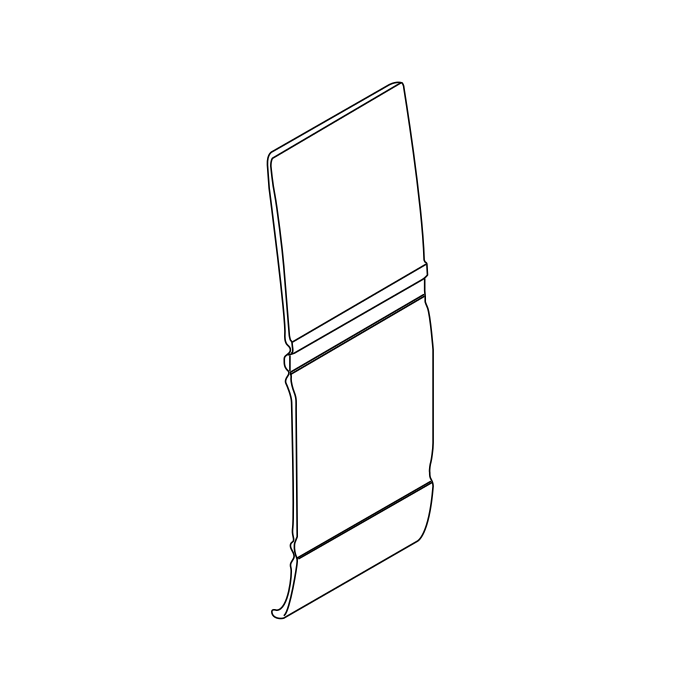 Genuine Maxus C00013754 Panel-body Side Panel Outer Extension - technical drawing