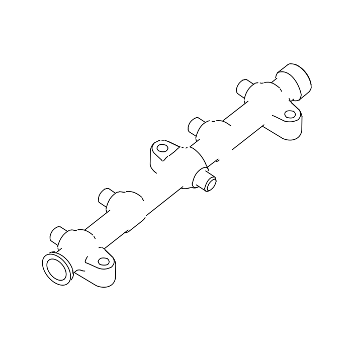Genuine Maxus C00014612 Rail-engine - technical drawing