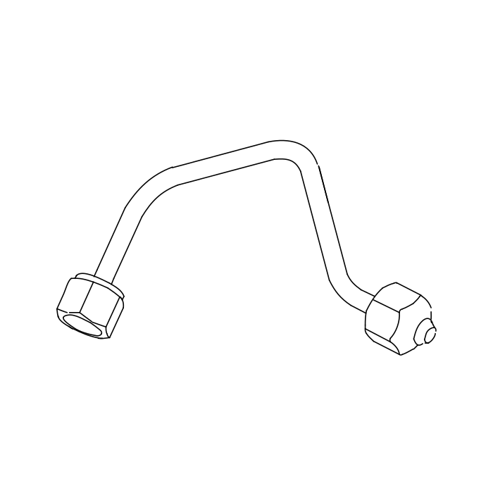 Genuine Maxus C00014620 High Pressure Fuel Line-injector - technical drawing