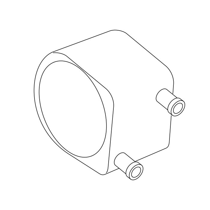 Genuine Maxus C00014632 Cooler Assembly-oil - technical drawing