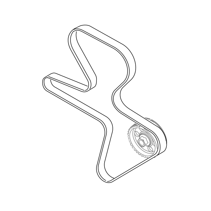 Genuine Maxus C00014687 Belt-timing Drive - technical drawing