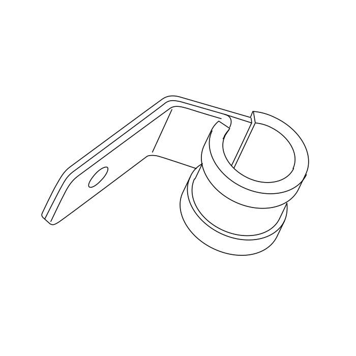 Genuine Maxus C00014814 Clip-front Air Conditioning Drain Hose To Body - technical drawing