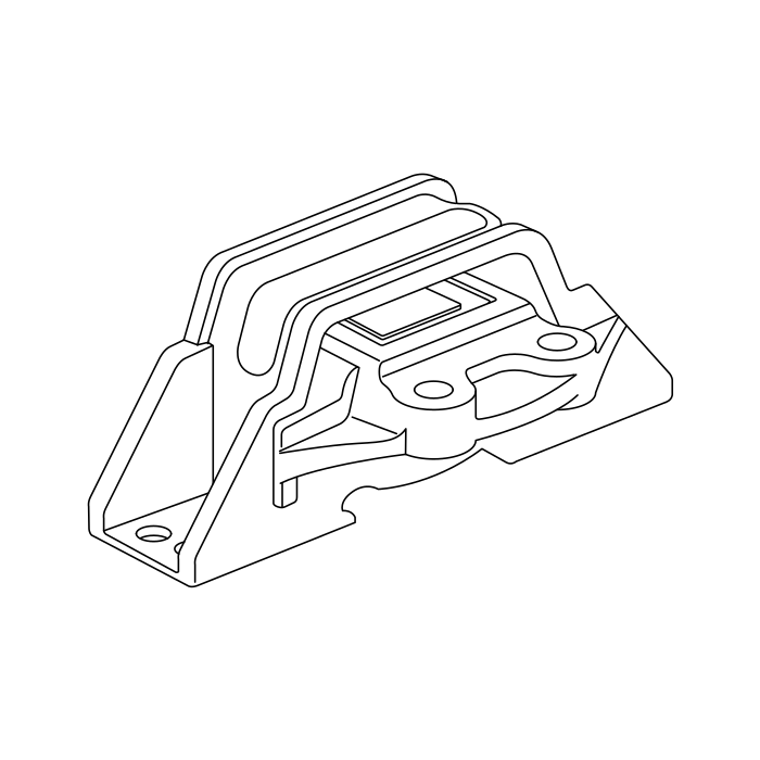 Genuine Maxus C00015460 Insulator Assembly-mount Engine - technical drawing