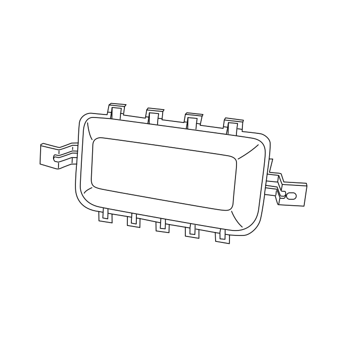 Genuine Maxus C00016752 Airbag Assembly-front Passenger Side - technical drawing