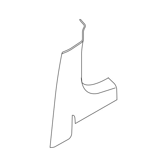 Genuine Maxus C00016780 Cap-pillar - technical drawing