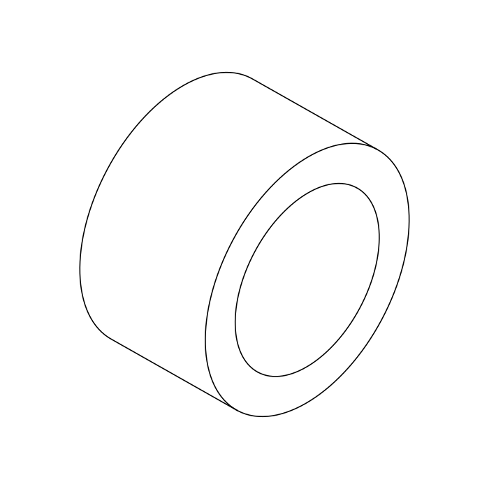 Genuine Maxus C00017215 Bearing-front Axle Wheel Hub - technical drawing