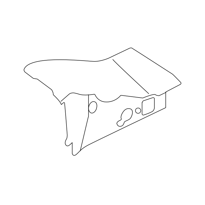 Genuine Maxus C00017865 Cap-front Side Door Inner Plate - technical drawing