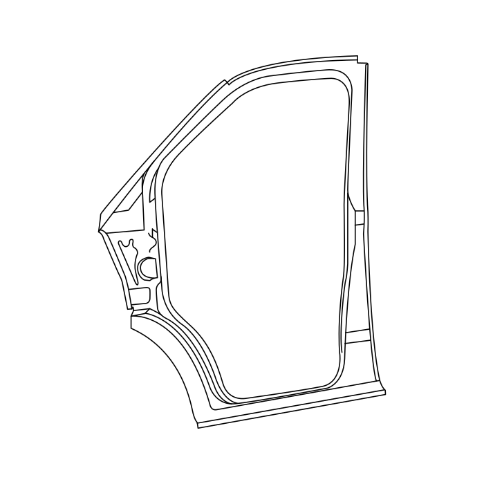 Genuine Maxus C00023198 Plate-b/pillar Rear Outer - technical drawing