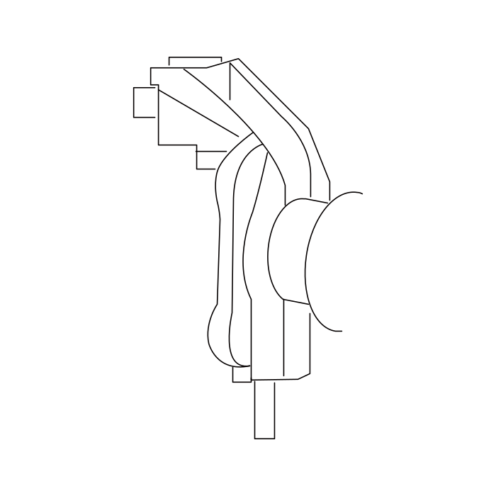 Genuine Maxus C00024573 Hose Assembly-front Brake - technical drawing