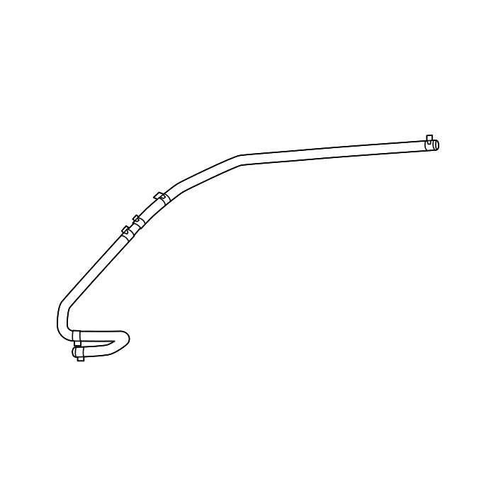 Genuine Maxus C00025511 Clip-outlet Air Pipe Assembly To Body - technical drawing