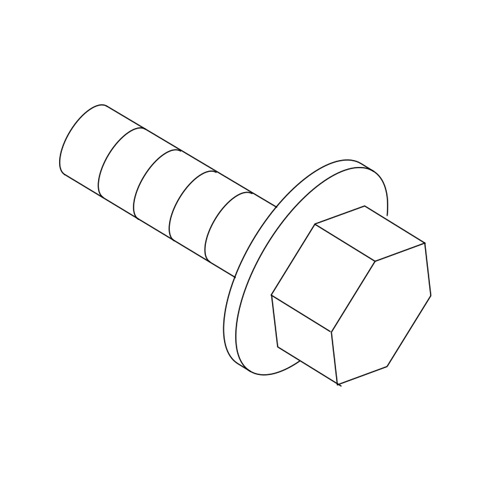Genuine Maxus C00026695 Bolt-front Door Hge(door) - technical drawing