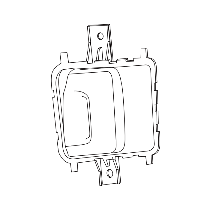 Genuine Maxus C00027669 Handle Assembly-sliding Door Inner - technical drawing