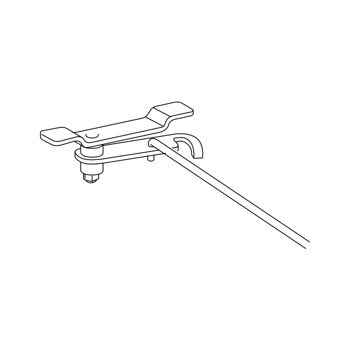 Genuine Maxus C00027770 Bellcrank Assembly-parking/park Brake Cable Adjust - technical drawing