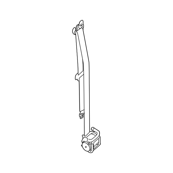 Genuine Maxus C00030044 Belt Assembly-front Seat - technical drawing