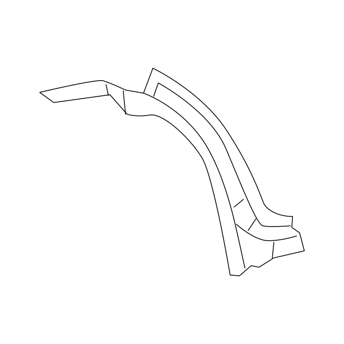 Genuine Maxus C00030142 Panel Assembly-front Wheelhouse Side Beam Inner - technical drawing