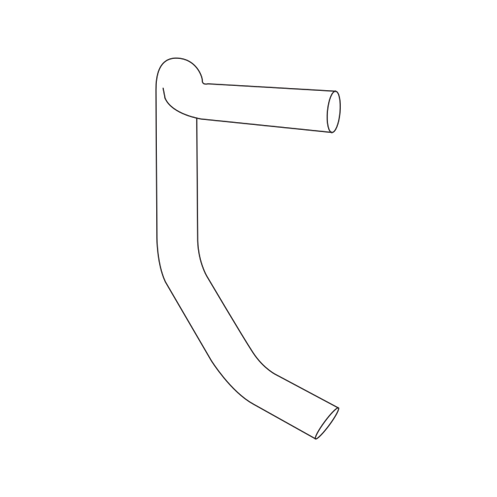 Genuine Maxus C00033923 Hose Assembly-front Heater Water Outlet - technical drawing