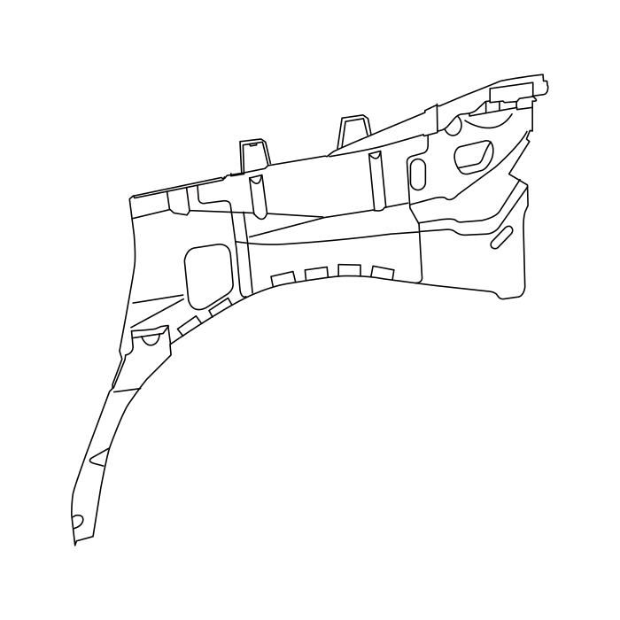 Genuine Maxus C00034534 Outrigger Assembly-front Wheelhouse - technical drawing