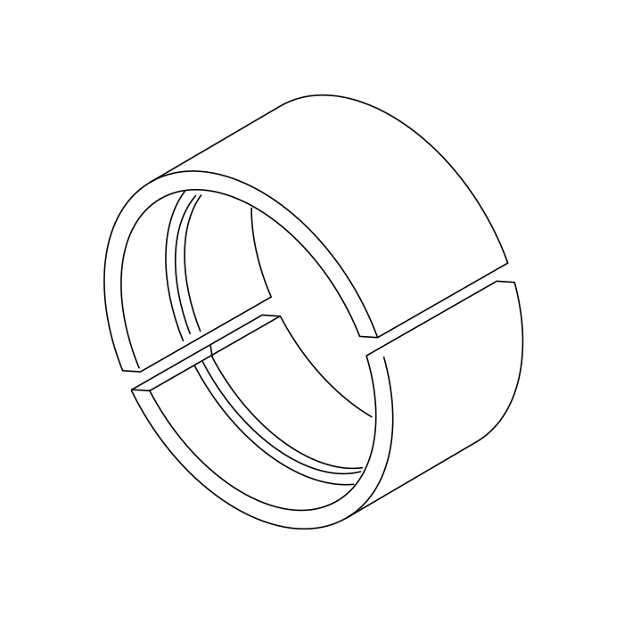 Genuine Maxus C00034998 Intermediate Bearing-crankshaft - technical drawing