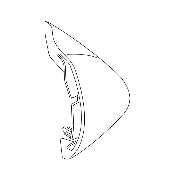 Genuine Maxus C00035521 Cover Assembly-front Side Door Upper Hinge - technical drawing
