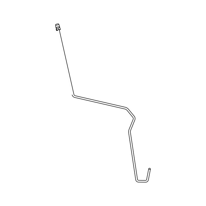 Genuine Maxus C00038068 Pipe Assembly-rear Brk(rr) - technical drawing