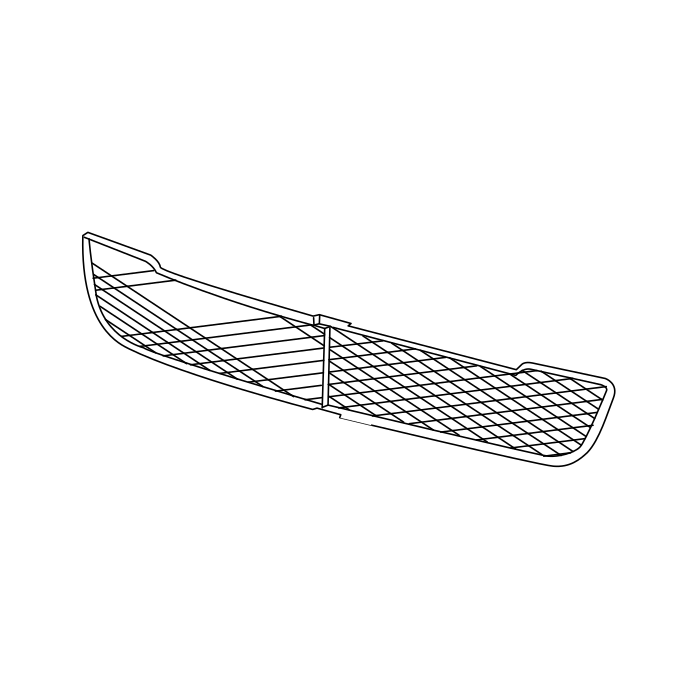 Genuine Maxus C00038257 Grille-front Bumper Lower - technical drawing
