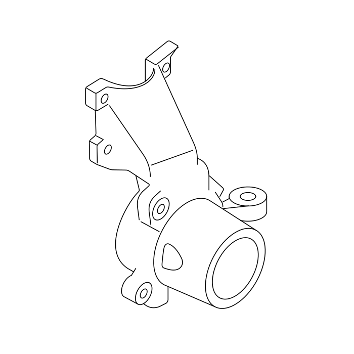 Genuine Maxus C00038272 Kunuckle Assembly-front Steering - technical drawing