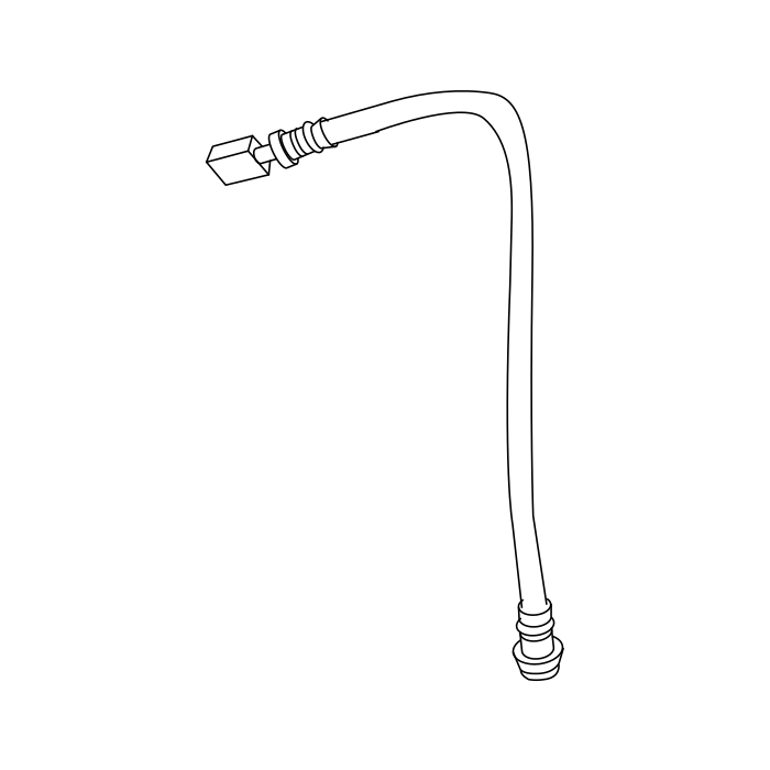 Genuine Maxus C00038928 Hose Assembly-rear Brake - technical drawing