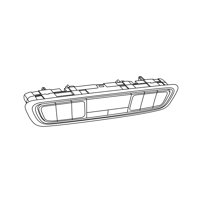 Genuine Maxus C00040327 Plate-rear Air Conditioning Control Trim - technical drawing