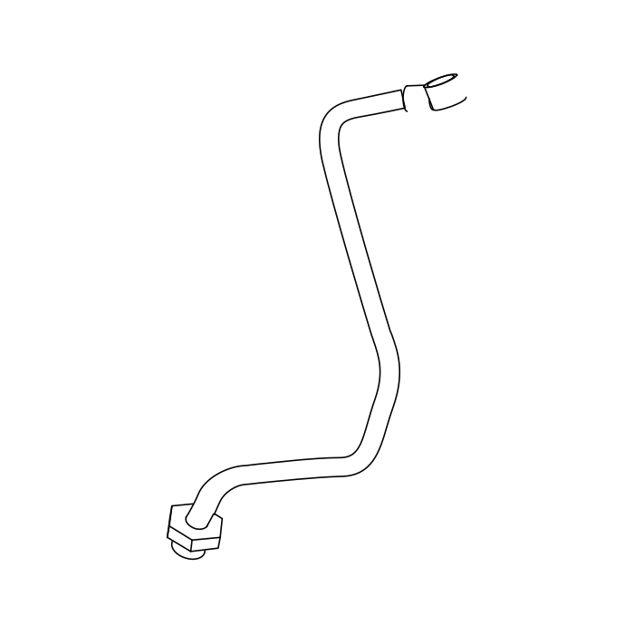 Genuine Maxus C00046460 Section-turbocharger Oil Inlet Pipe Maintenance - technical drawing