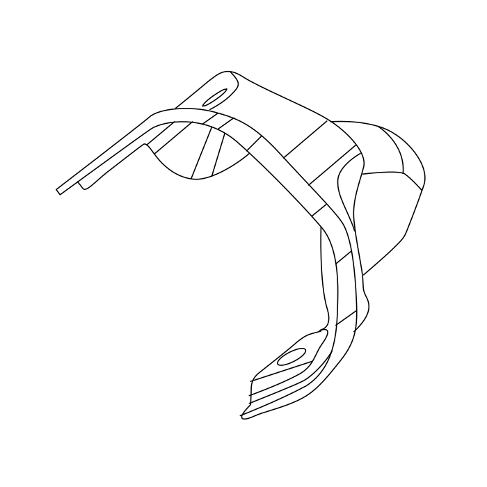 Genuine Maxus C00046463 Bolck-turbocharger Oil Return Pipe - technical drawing
