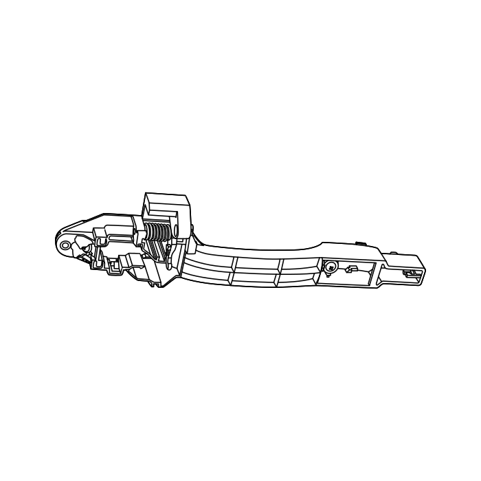 Genuine Maxus C00046654 Bracket Assembly-front Side Door Ort Handle - technical drawing