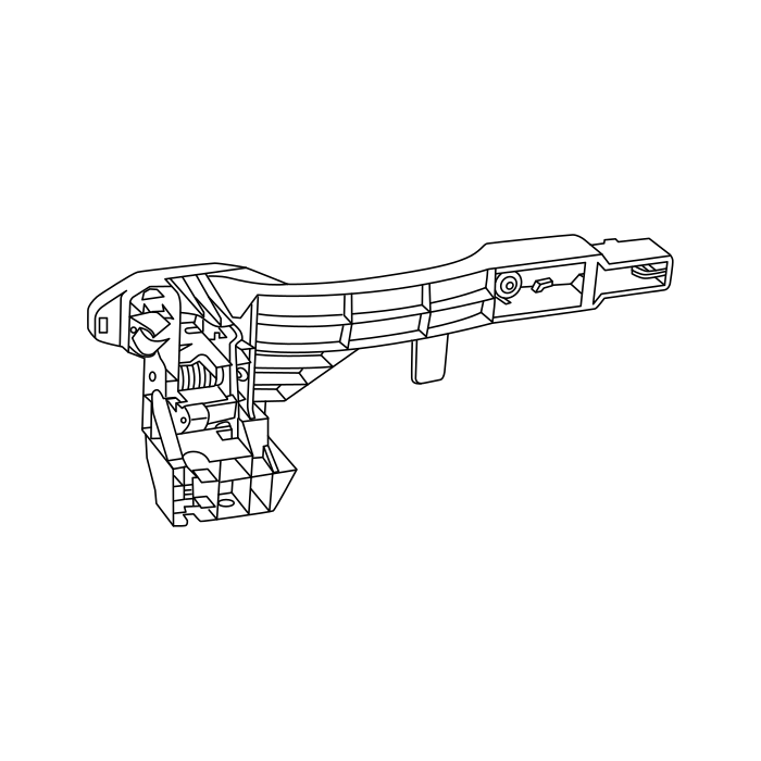 Genuine Maxus C00046699 Bracket Assembly-sliding Outer Handle - technical drawing