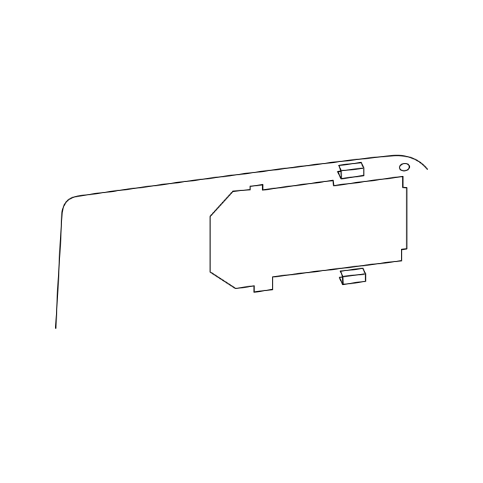 Genuine Maxus C00046862 Gasket-sliding Outer Handle Assembly - technical drawing