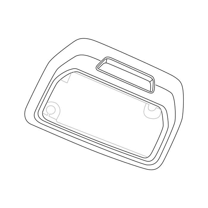 Genuine Maxus C00047731 Lamp Assembly-rear Roof Inner Reading - technical drawing