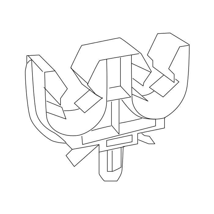 Genuine Maxus C00047795 Clip-engine Oil Supply Pipe To Engine - technical drawing
