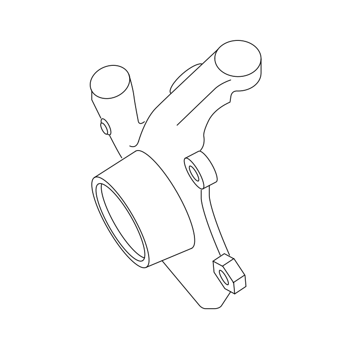 Genuine Maxus C00047917 Kunuckle-front Steering - technical drawing