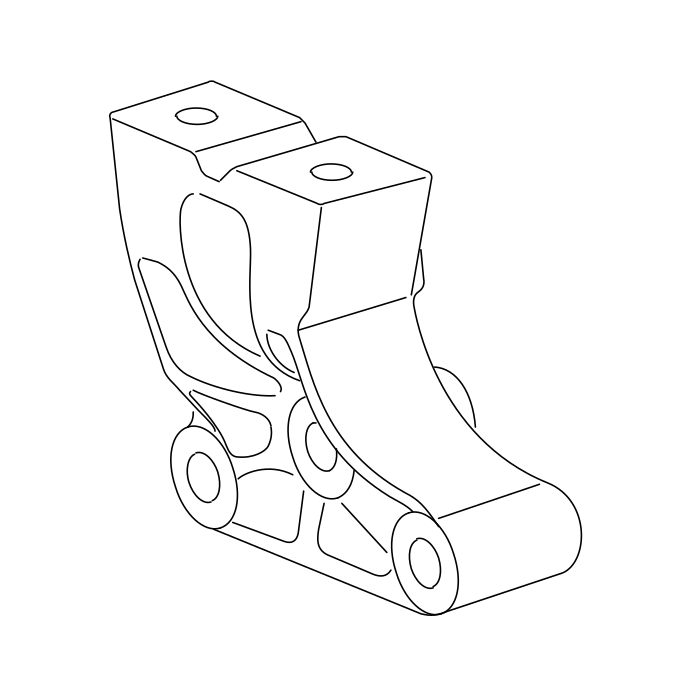 Genuine Maxus C00048076 Bracket-engine Front Mount - technical drawing