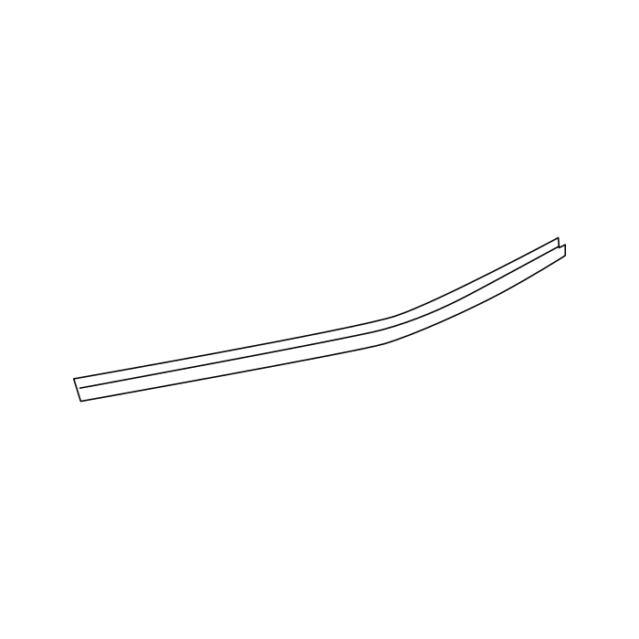Genuine Maxus C00049010 Molding-rear Side Door Rain Spacer Inside - technical drawing