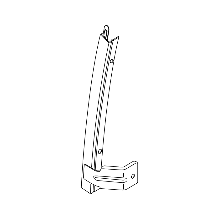 Genuine Maxus C00049012 Channel Assembly-rear Side Door Rear Lower - technical drawing